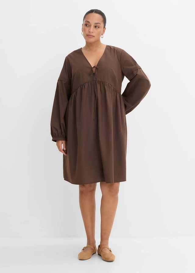 Robe-tunique, Couleur: marron foncé