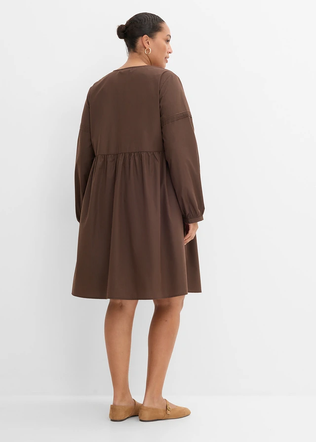Robe-tunique, Couleur: marron foncé
