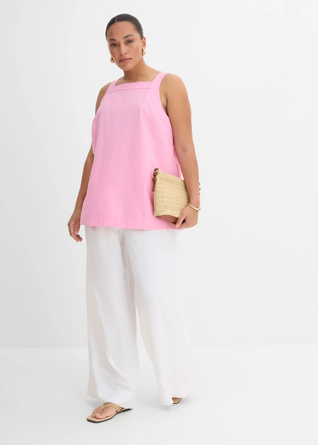 Top sans manches à nouer dans le dos, Couleur: rose