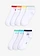 Lot de 7 paires de chaussettes courtes, Couleur: blanc