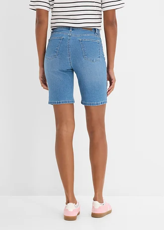 Džínsové bermudy, Mid Waist, farba: svetlomodrá denim used