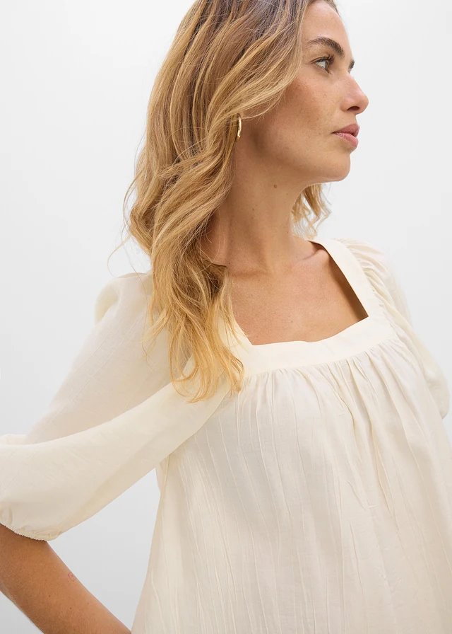 Blouse à effet froissé • écru • product-page.page-title-suffix