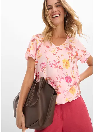Shirt met bloemenprint • roze gebloemd • bonprix online shop