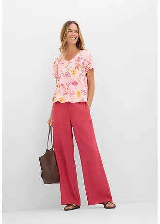 Shirt met bloemenprint, Kleur: roze gebloemd