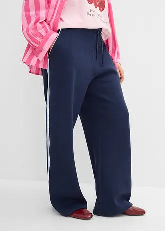 Pantalon sweat, Couleur: bleu foncé - bleu clair