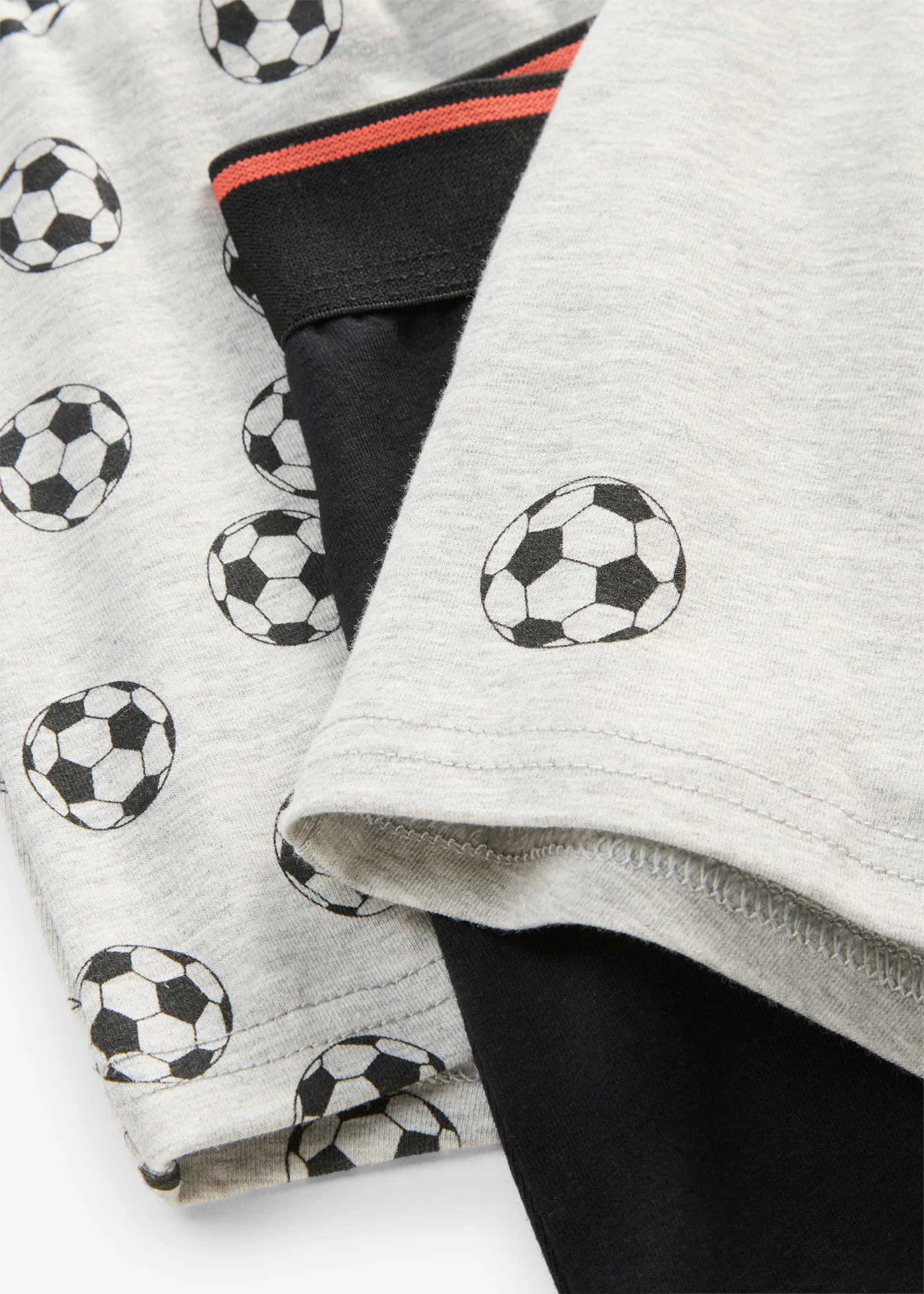 Lot de 5 boxers coton doux • gris clair chiné + noir • Boutique bonprix