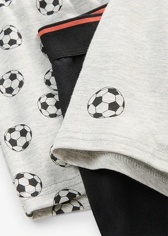 Strakke boxer met zacht katoen (set van 5) • lichtgrijs gemêleerd+zwart • bonprix online shop