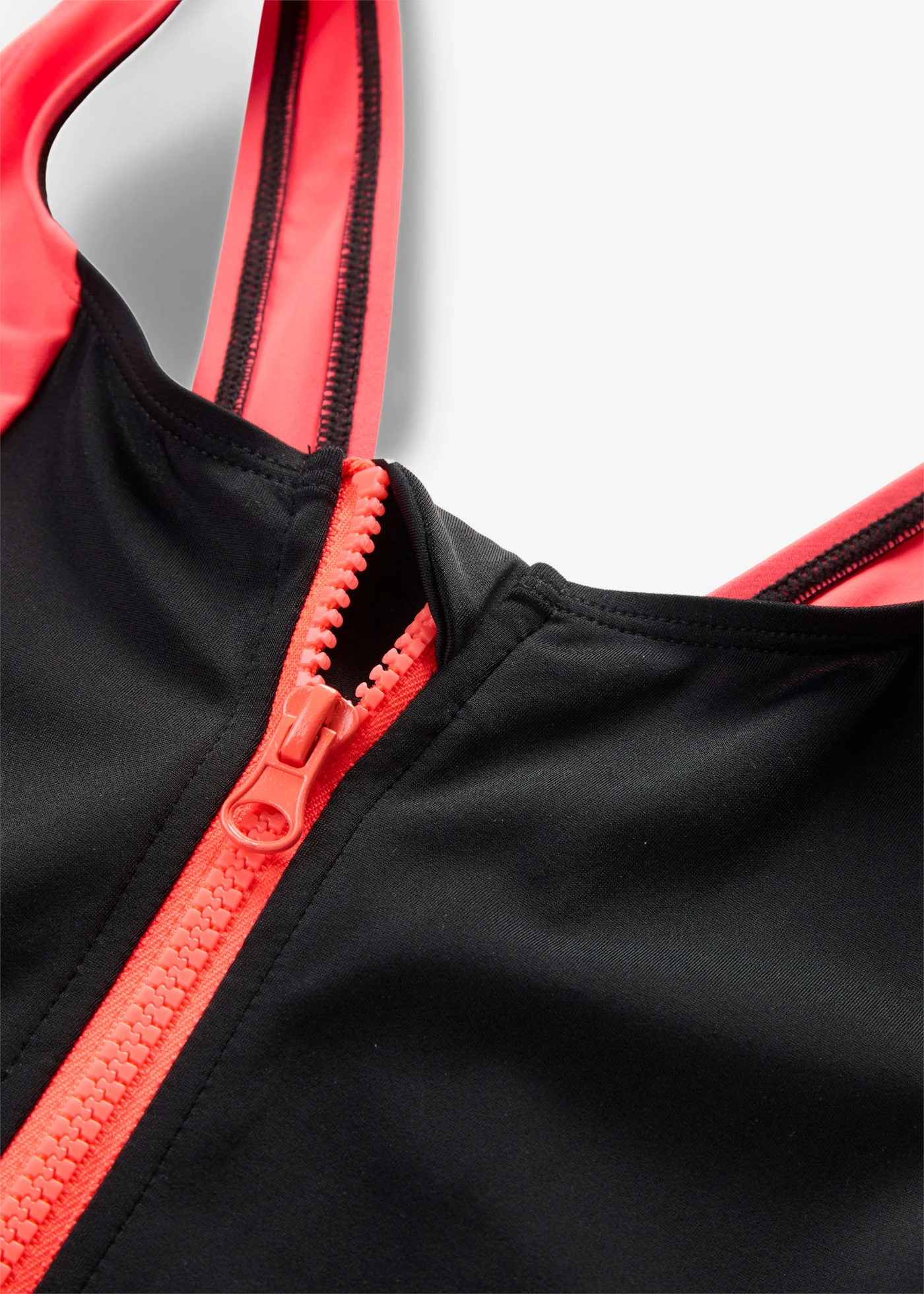 Costum de baie întreg • negru-oranj neon • magazin bonprix