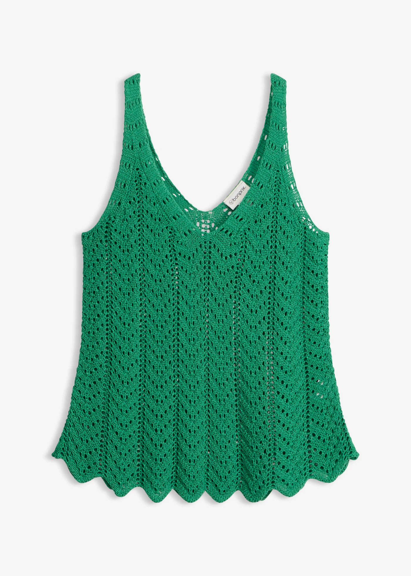 T-shirt en maille • vert aventurine • Boutique bonprix