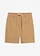Bermuda van een katoenmix, Kleur: mat camel