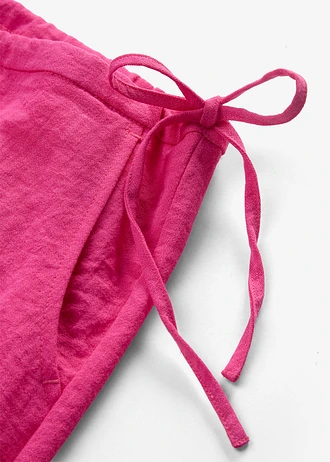 Pantalon large en viscose mélangée • fuchsia • Boutique bonprix