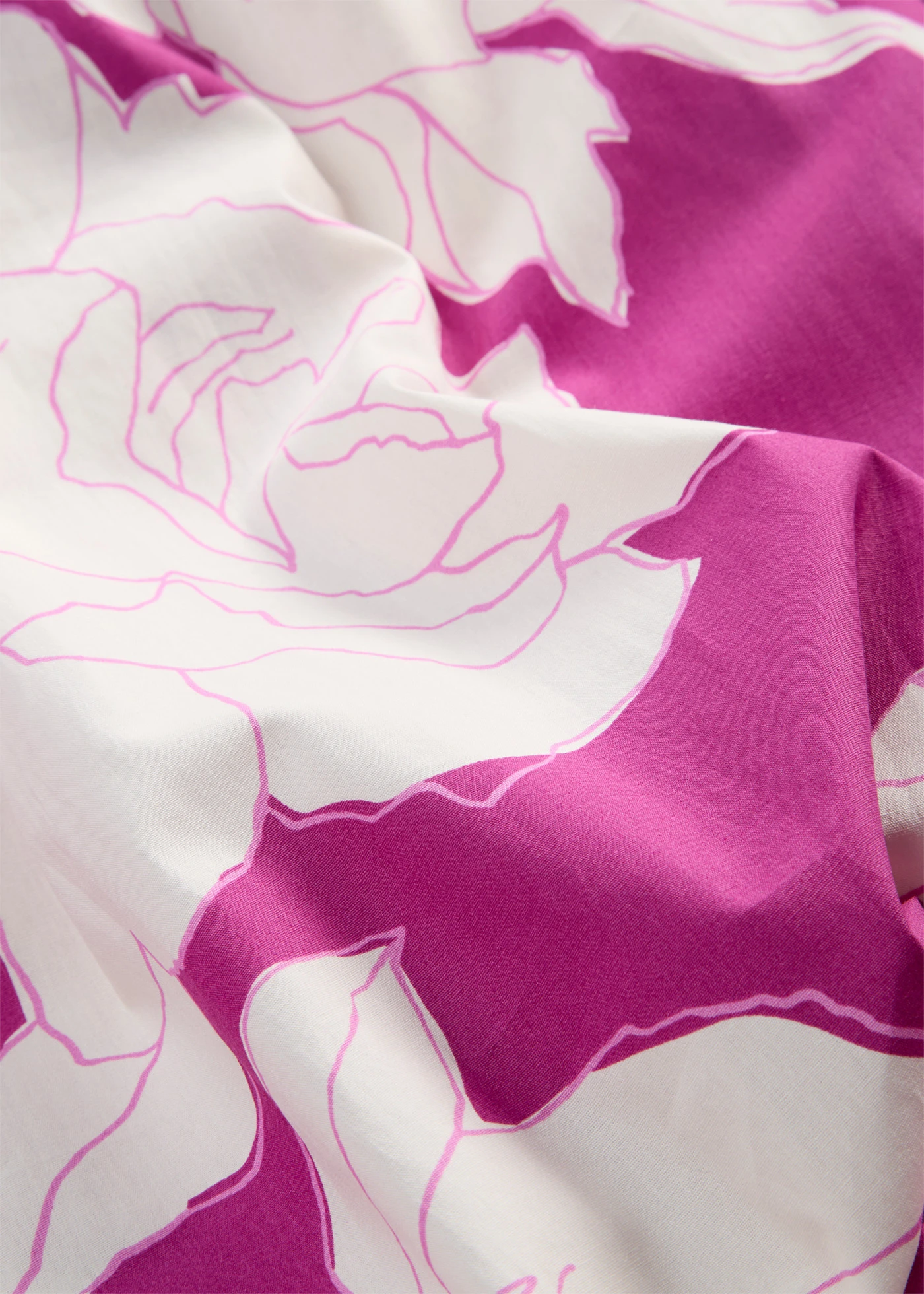 Maxi jurk van puur katoen • fuchsiapink gebloemd • bonprix online shop