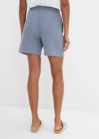 Mousseline short • rookblauw • bonprix online shop