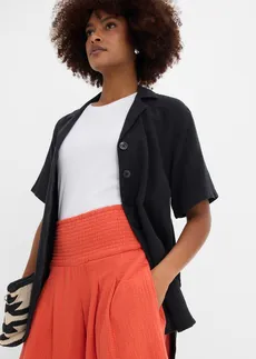 Pantacourt en gaze de coton • rouge cannelle • Boutique bonprix