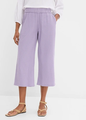 Marlene Dietrich broek van mousseline • rookviolet • bonprix online shop