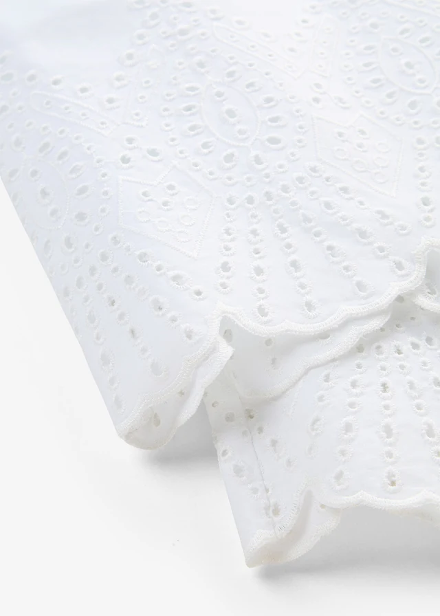 Pantalon large 100% coton • blanc • product-page.page-title-suffix