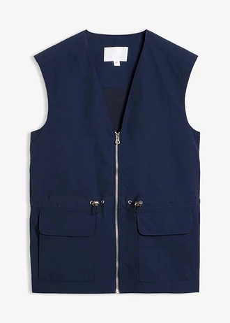 Gilet sans manches avec cordon de serrage