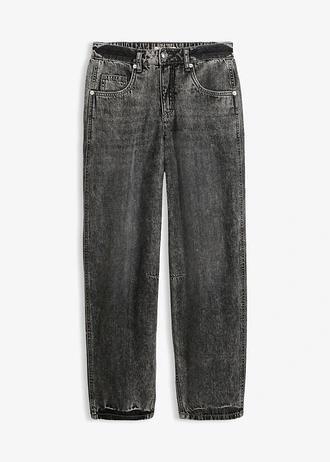 Balónové džíny Mid Waist, Super Soft, zkrácené