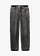 Ballon farmer, Mid Waist, szuper puha, rövidített, szín: szürke denim, használt hatású