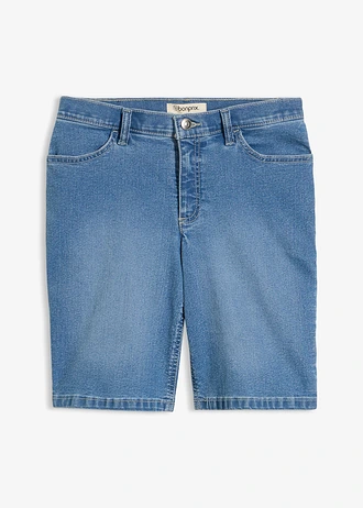 Džínsové bermudy, Mid Waist, farba: svetlomodrá denim used