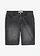 Džínsové bermudy, Mid Waist, farba: čierna denim used
