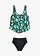 Tankini met slangenprint (2-dlg. set), Kleur: mentholgroen-zwart slangenprint