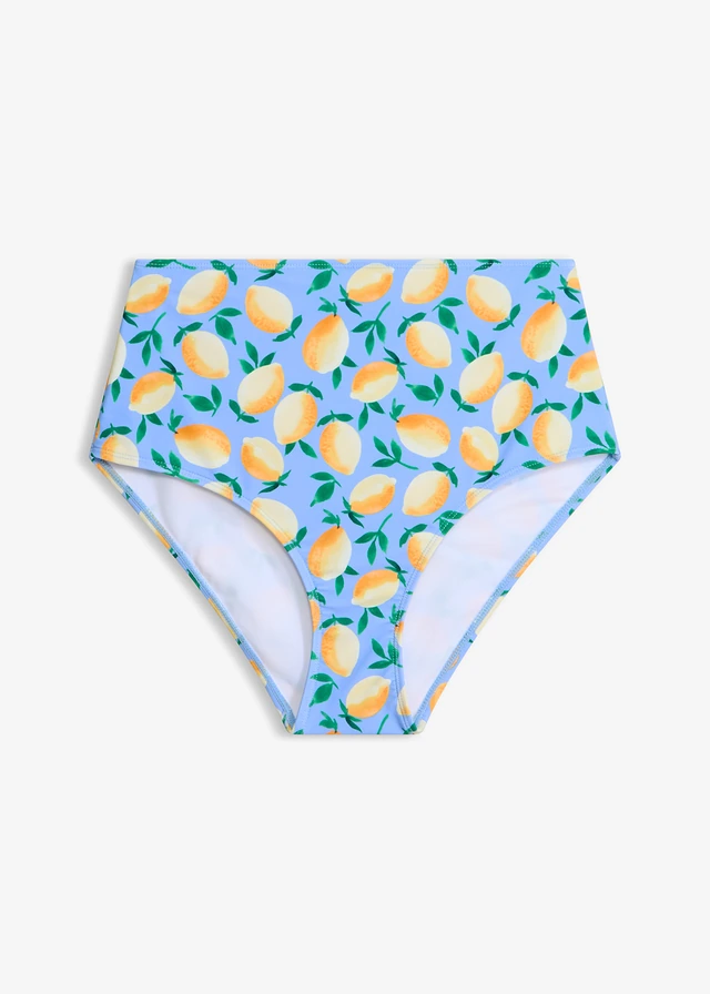 Bas de maillot taille haute • bleu clair imprimé • Boutique bonprix