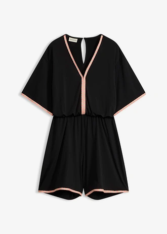Jersey jumpsuit • zwart-neon multicolour • bonprix online shop