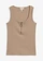 Geribde top van katoen, Kleur: taupe