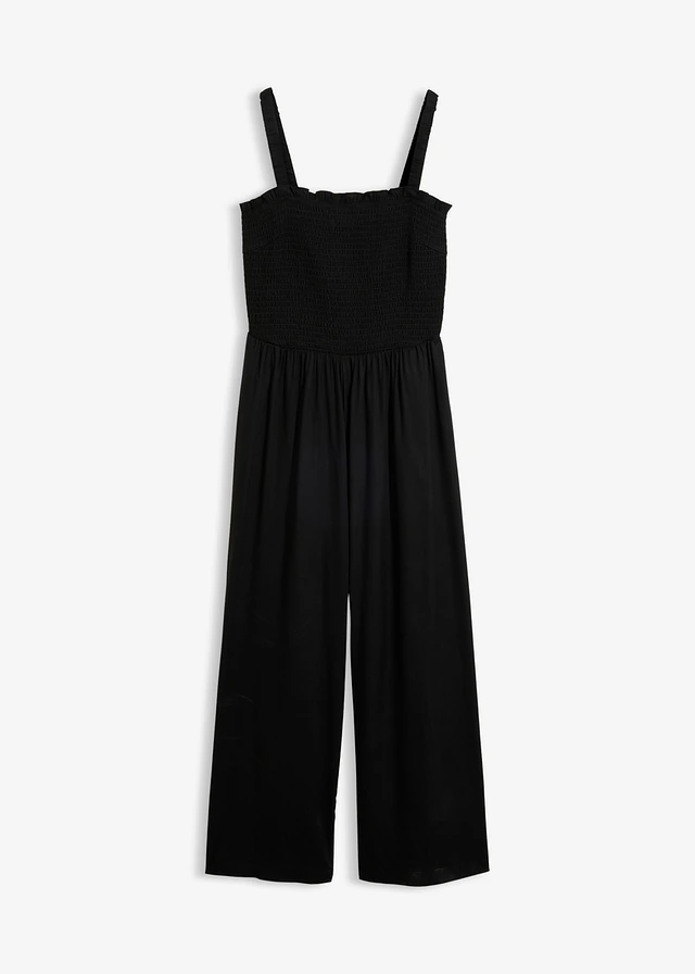 Combinaison en viscose fluide, Couleur: noir