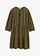 Halenkové šaty z čisté bavlny, barva: tmavě olivová