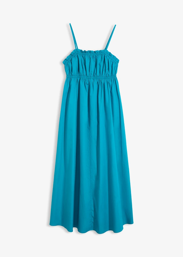 Jurk met spaghettibandjes van biologisch katoen