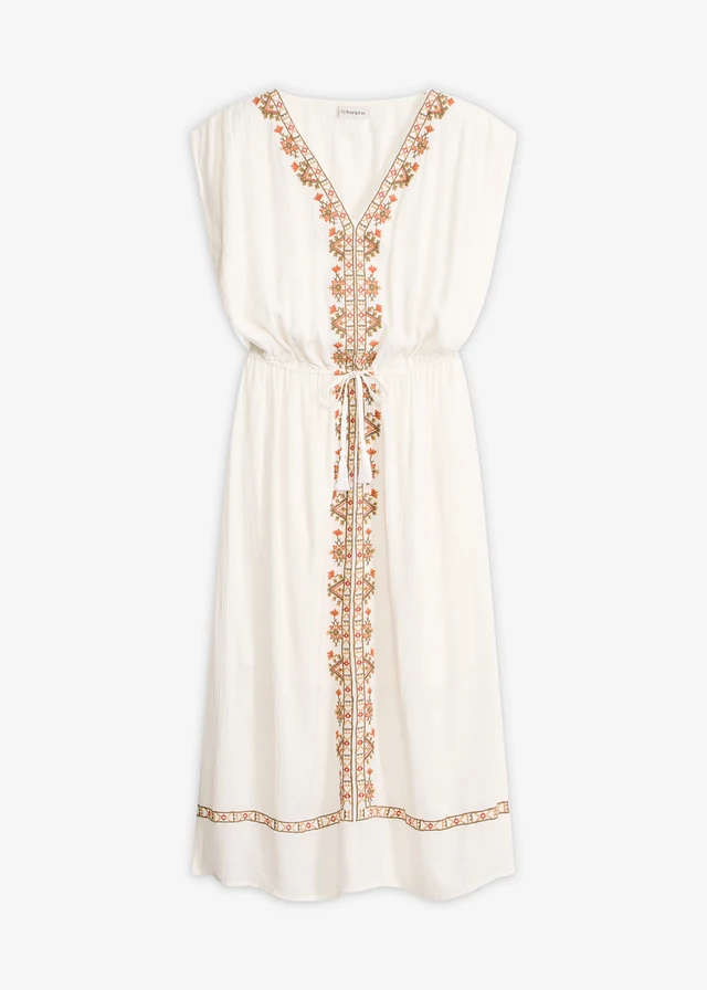 Boho midi jurk van soepele viscose