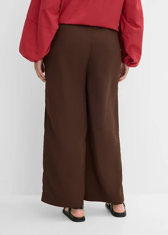 Pantalon d’été raccourci, Couleur: marron foncé