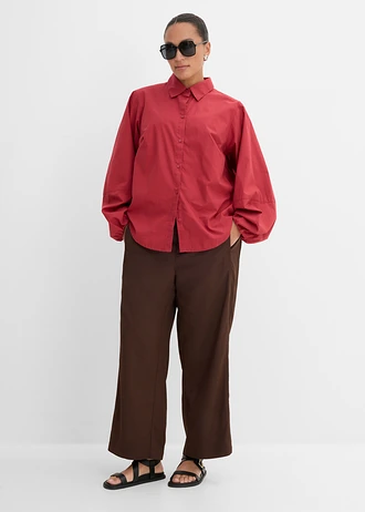 Pantalon d’été raccourci, Couleur: marron foncé