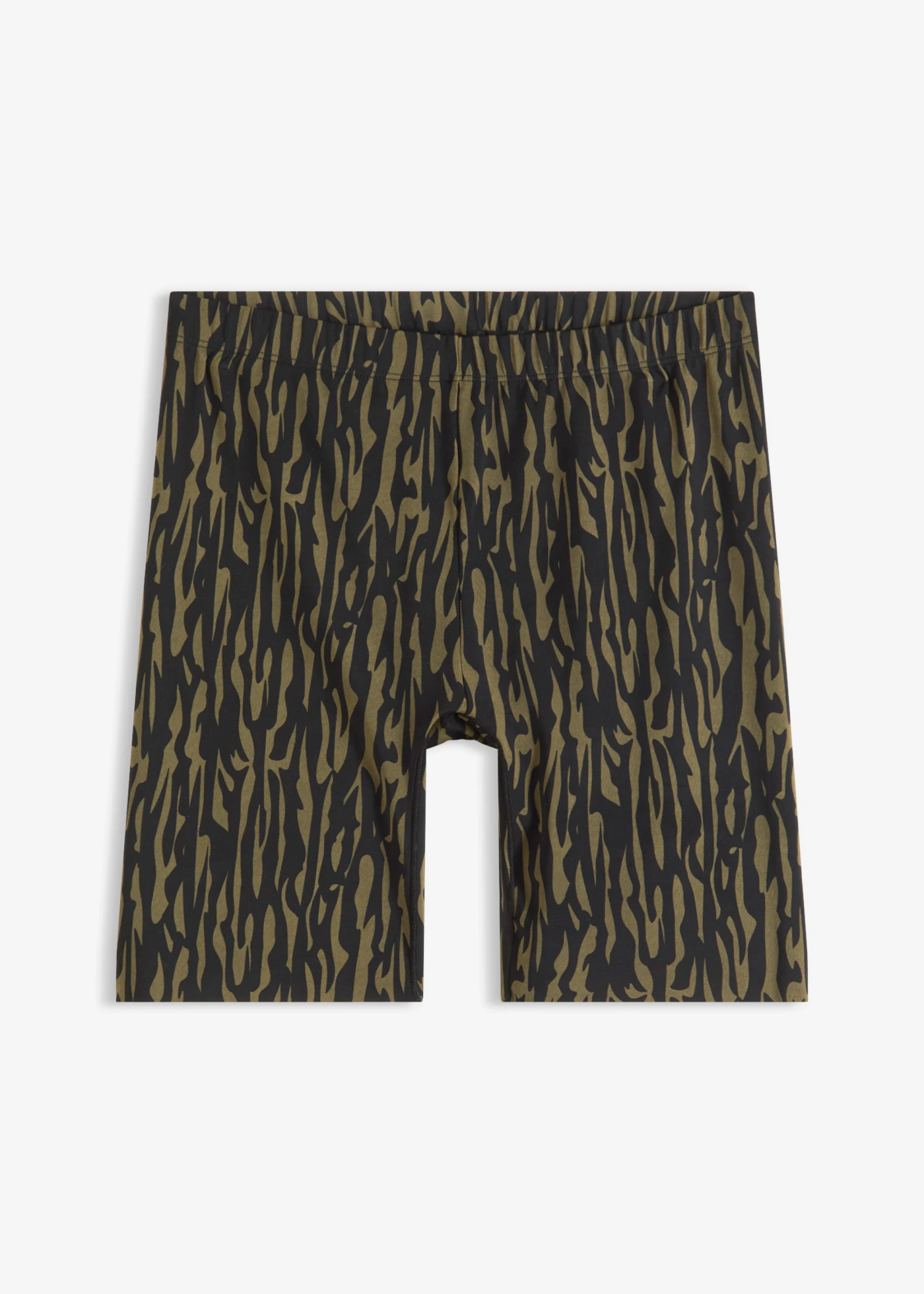 Korte niet-schurende legging met verkoelend materiaal • zwart-kaki • bonprix online shop