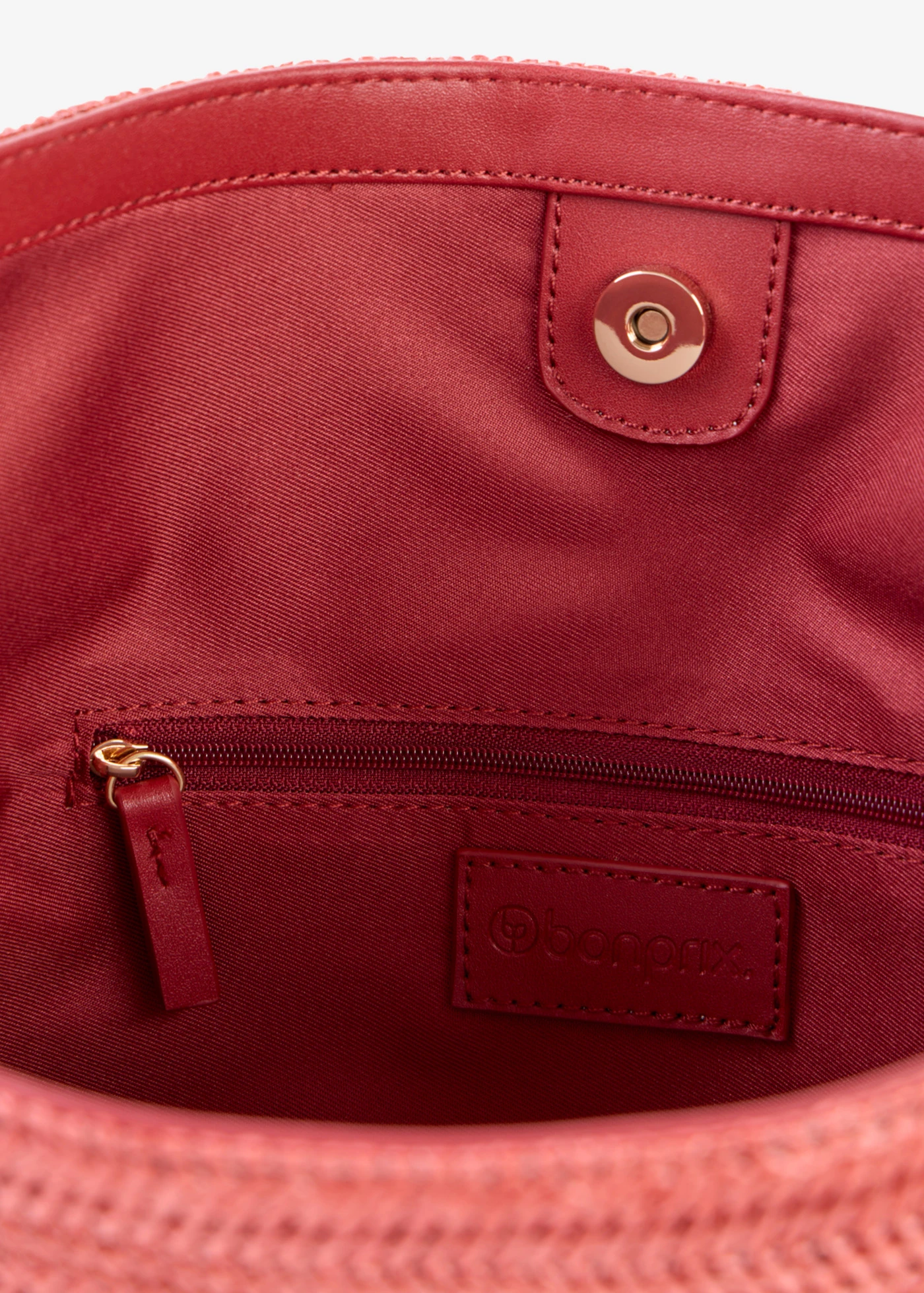 Sac seau effet paille • rouge désert • Boutique bonprix