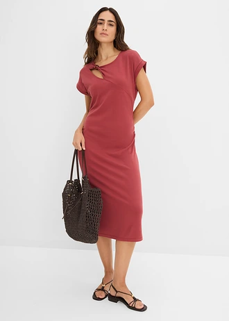 Robe en jersey Punto di Roma, Couleur: rouge désert