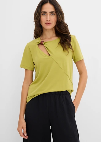 T-shirt van een soepele viscosemix • cactusgroen • bonprix online shop