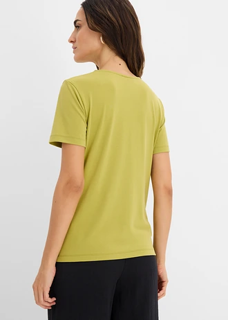 Tricou din mix fluid cu viscoză • verde cactus • magazin bonprix