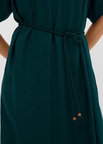 Robe midi douce • vert profond • Boutique bonprix