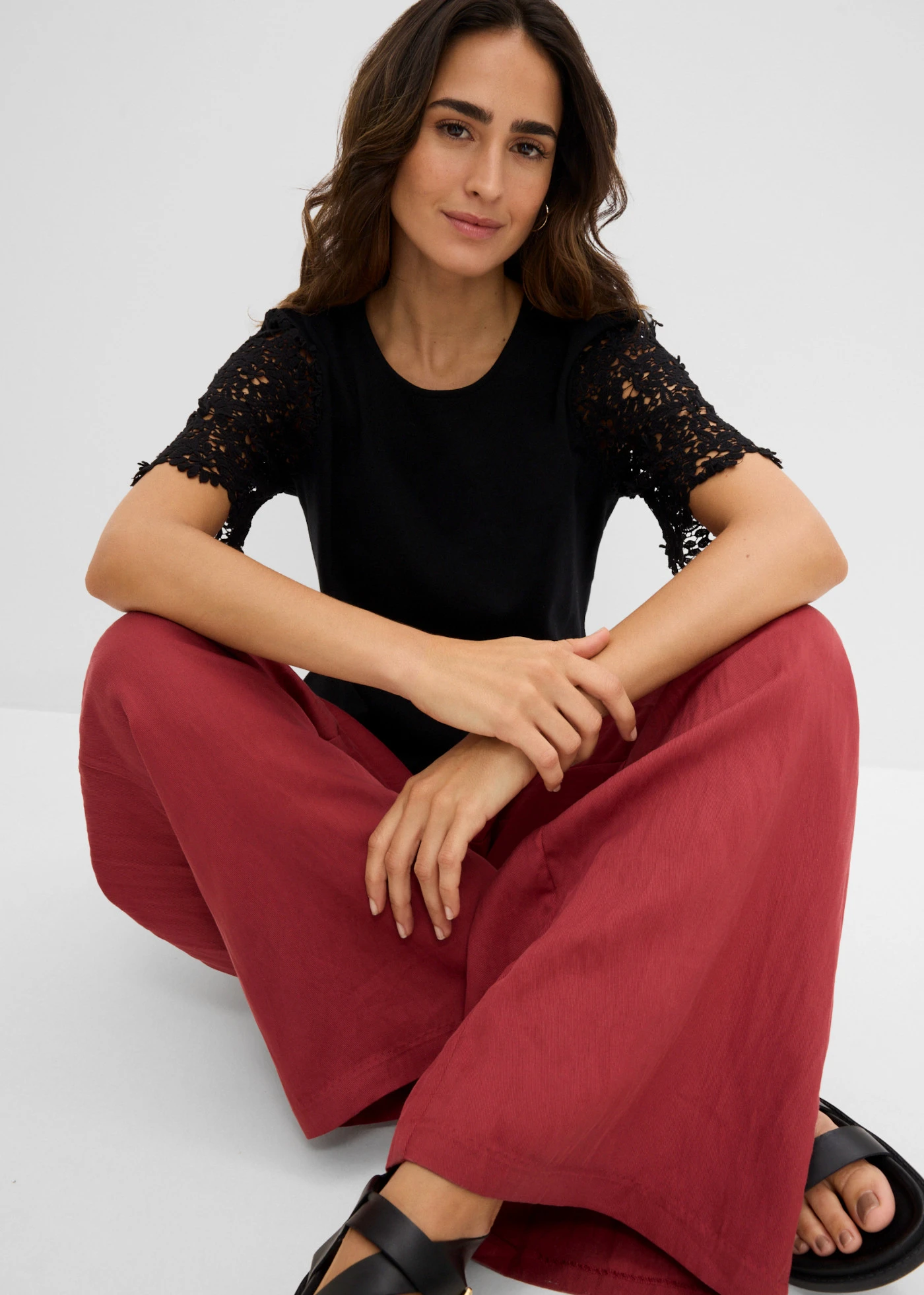 T-shirt en coton • noir • Boutique bonprix