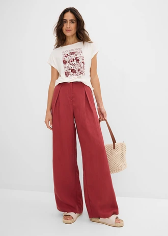 T-shirt en jersey viscose • écru • Boutique bonprix