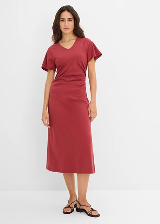 Robe en jersey coton, Couleur: rouge désert