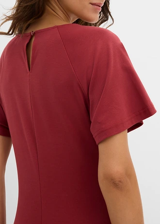 Jersey jurk van katoen • woestijnrood • bonprix online shop