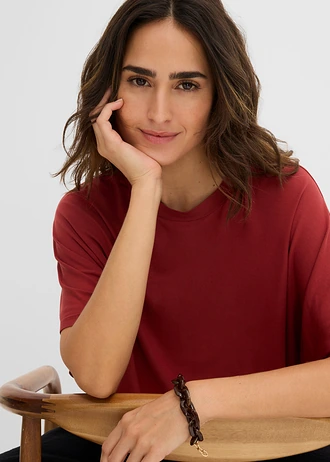 T-shirt en jersey viscose • rouge désert • Boutique bonprix