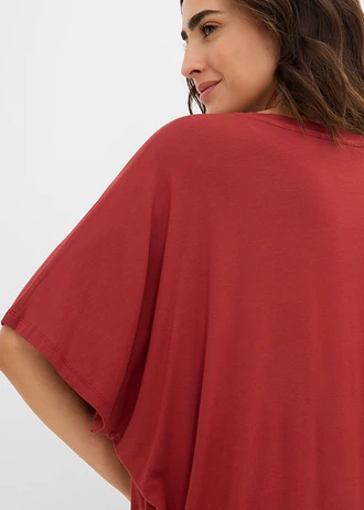 Tricou din material cu viscoză • roșu oxid • magazin bonprix