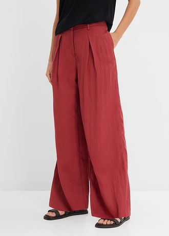 Pantalon estival à pinces • rouge désert • Boutique bonprix
