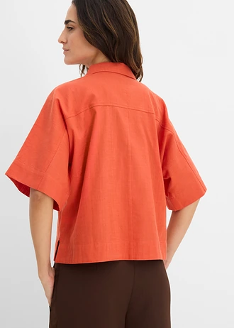 Tuniek van puur katoen, Kleur: kaneelrood