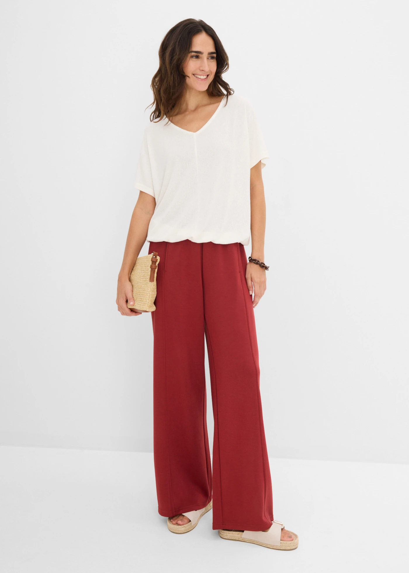 Shirt in gebreide look • wolwit • bonprix online shop